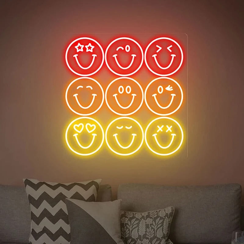 Smiley Wall LED Neon Sign