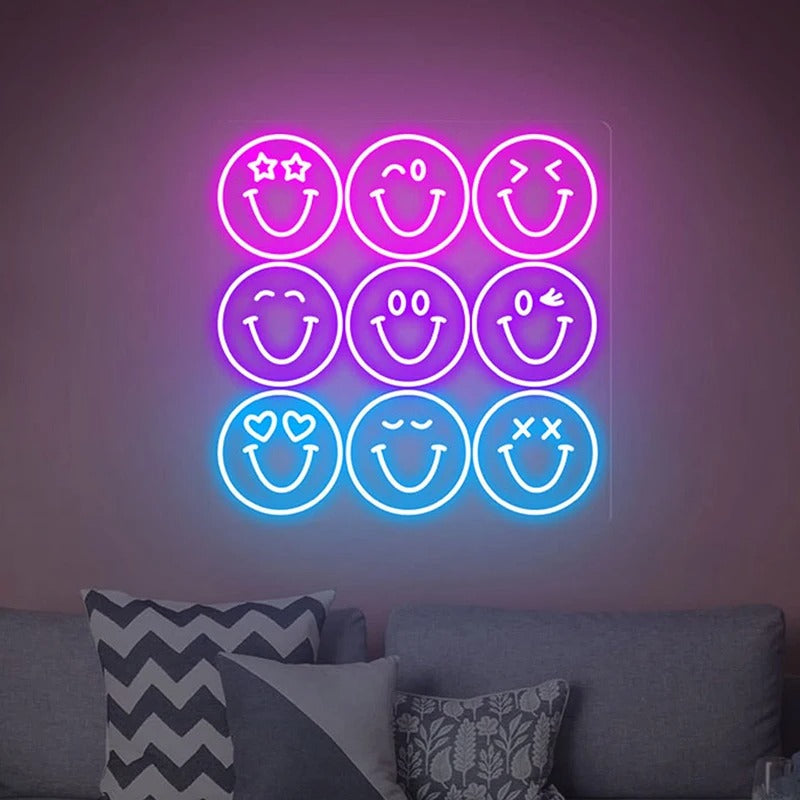 Smiley Wall LED Neon Sign