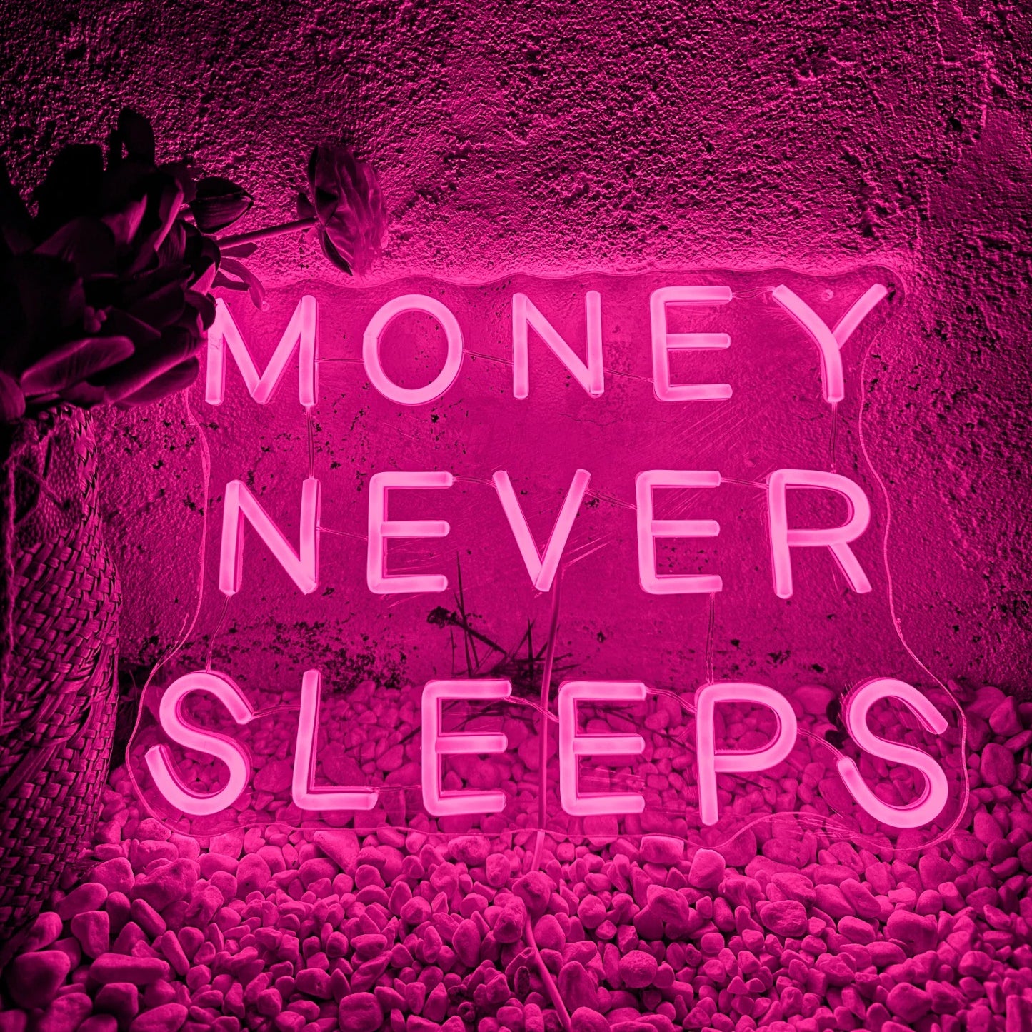 Money Never Sleeps LED Neon Sign