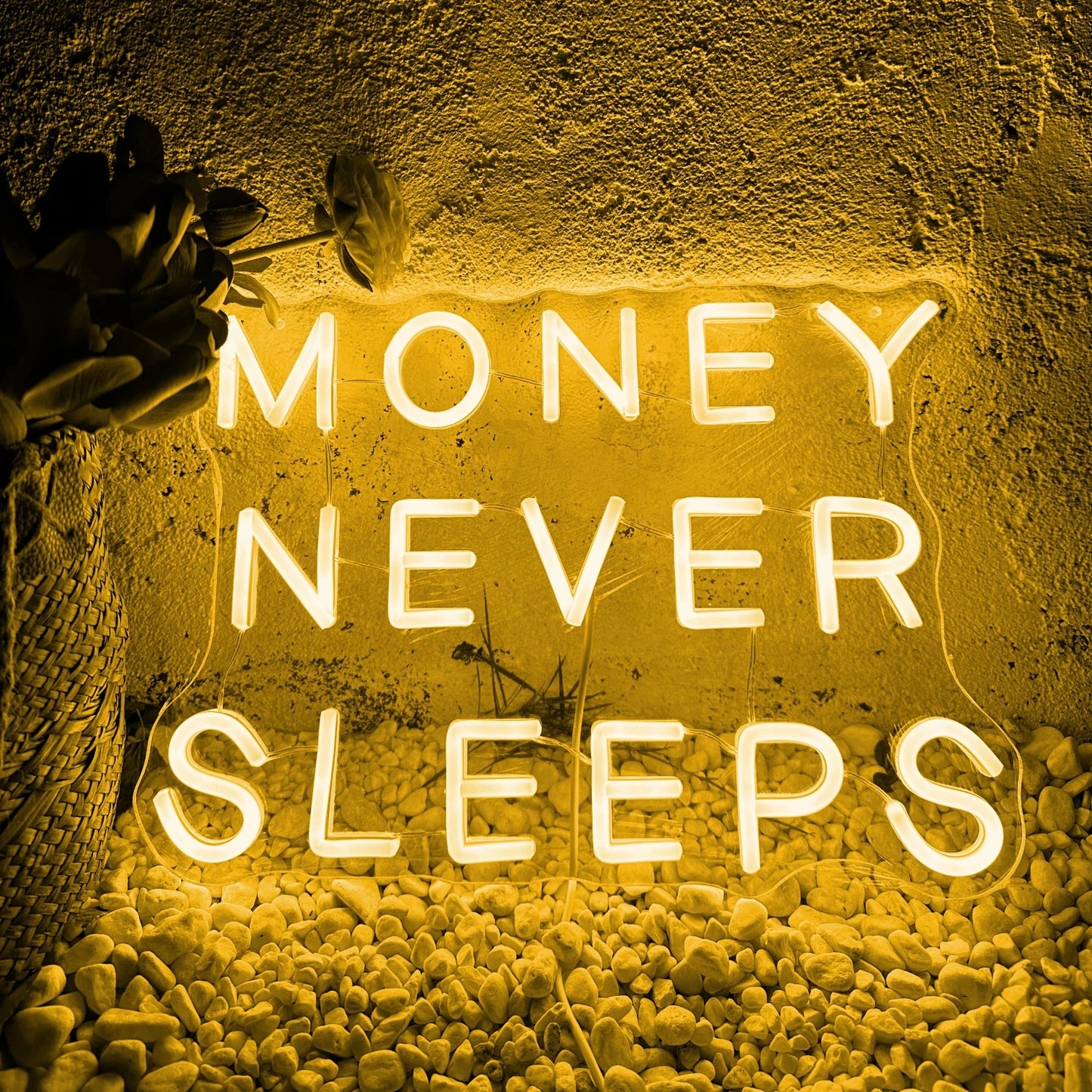 Money Never Sleeps LED Neon Sign