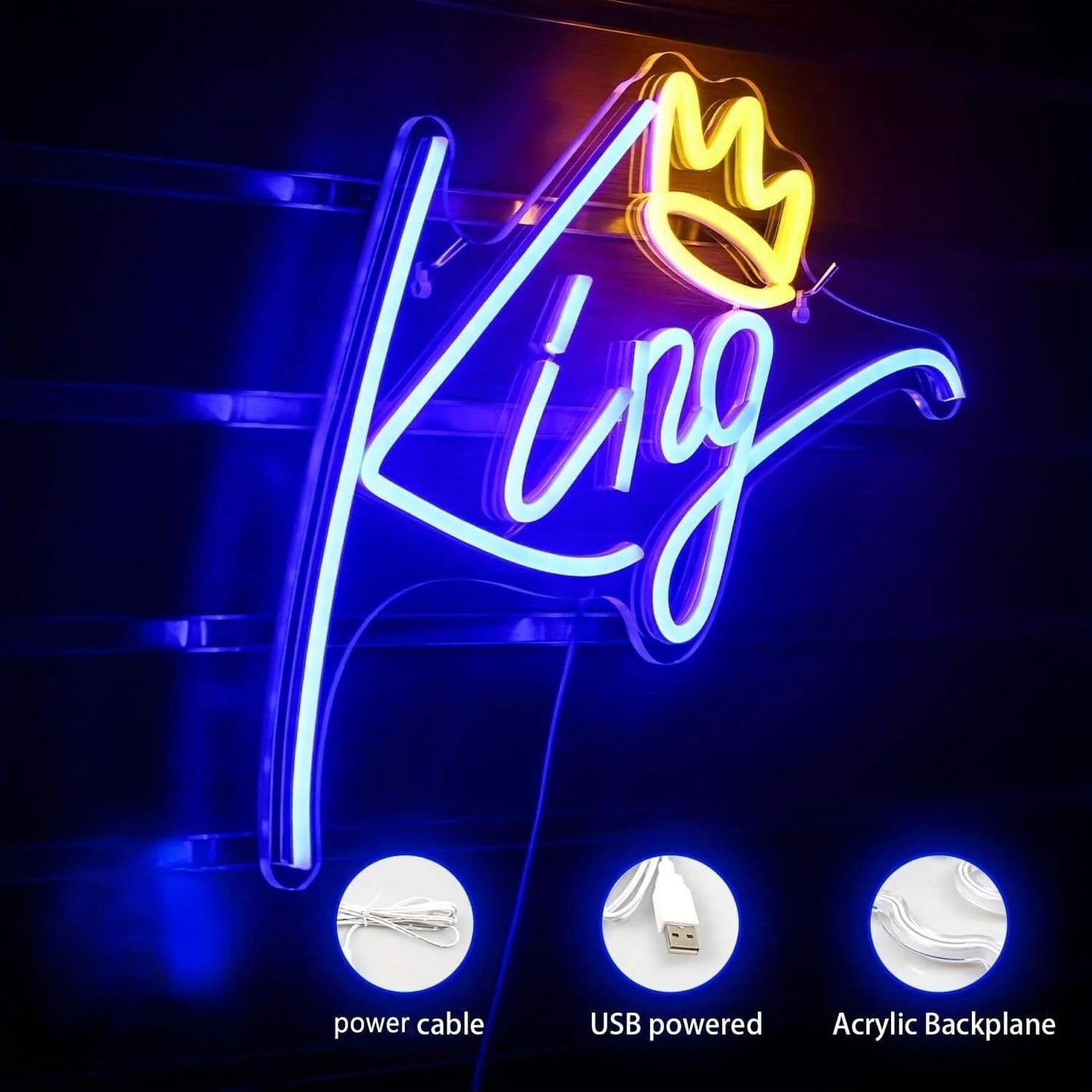 King LED Neon Sign