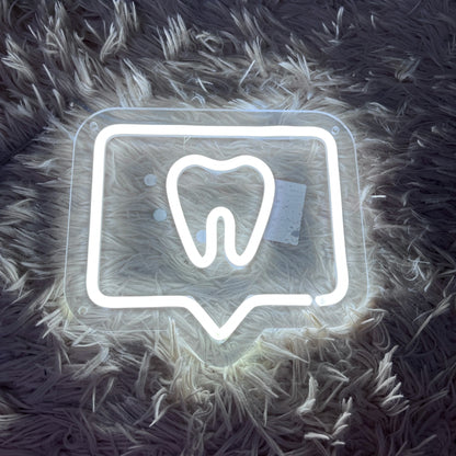 Teeth Logo LED Neon Sign for Dentist Office