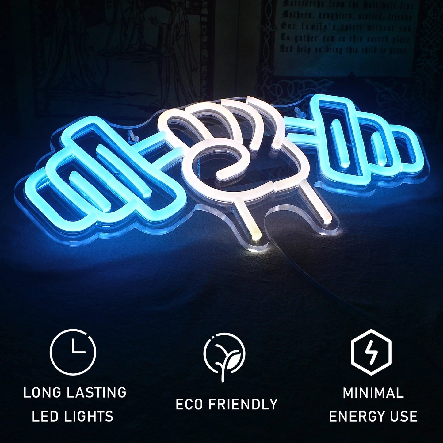 Gym Barbell LED Neon Sign