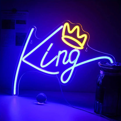 King LED Neon Sign