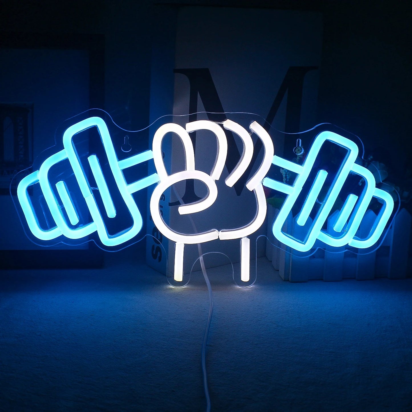 Gym Barbell LED Neon Sign